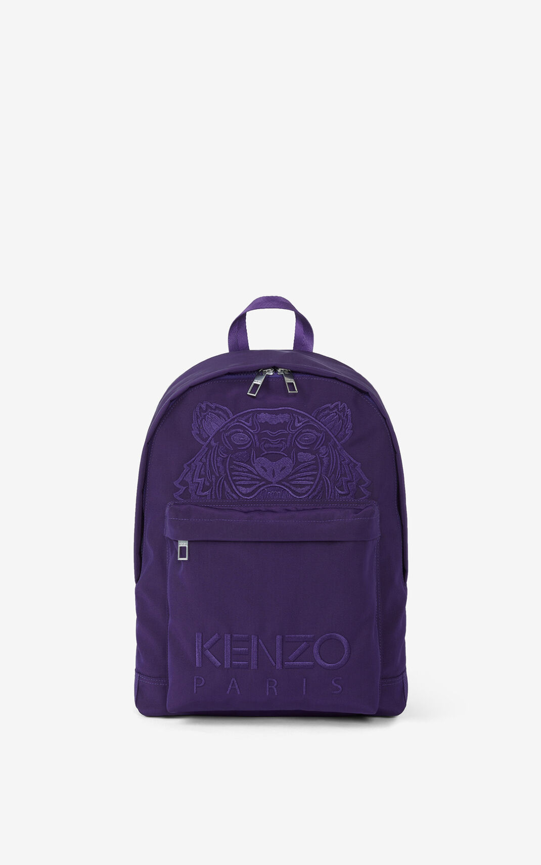 Kenzo Canvas Kampus Tiger Backpack Purple For Mens 3851OGMHD